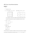 NRF 10 Low Exam Review Solutions Chapter 3: B a) 18 b) 16 c) 144