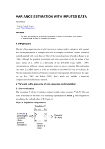 Variance estimation with imputed data