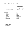 AP Biology Unit 2- Cells