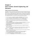 Chapter 9: Gene Transfer, Genetic Engineering, and Genomics