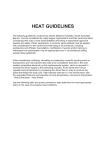 Heat Guidelines - Country Rugby League