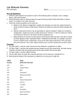 Lab- Molecular Geometry PSI Chemistry