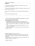 3. Name and write formulas for Ionic Compounds containing