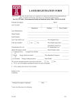 Laser Registration Form (Word Version)