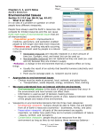 Chapters 3, 4, and 5 Notes Earth`s Resources