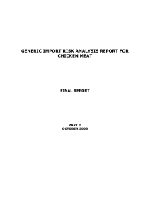 Generic Import Risk Analysis Report for Chicken Meat
