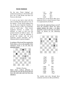 rook endings - Free State Chess