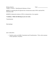 12.1 Identifying the Substance of Genes