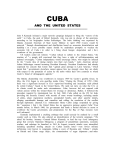 CUBA AND THE UNITED STATES