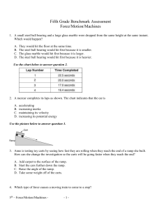 Motion/Force/Machines (Fifth Grade)