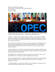 OPEC Says It Will Cut Oil Output