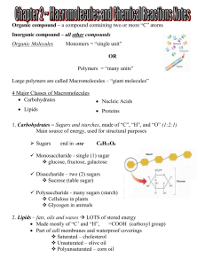 Biochemistry File - Northwest ISD Moodle