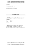 ASIC Supervisory Cost Recovery Levy Bill 2017