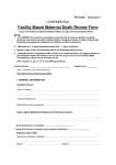 Revised Annexure-1 CONFIDENTIAL Facility Based Maternal Death