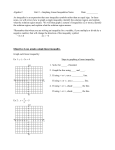 Graphing Linear Inequalities Notes