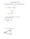 Angle relationships quiz