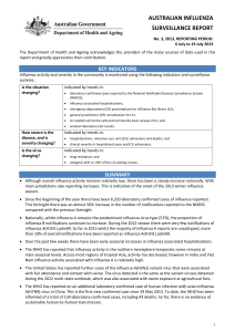Australian Influenza Surveillance Report No.03, 2013