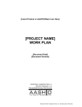 [ProJECT NAME] Work Plan