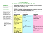 Science Digital Agenda Ms. Thames (Grade 6) –January 28th, 29th