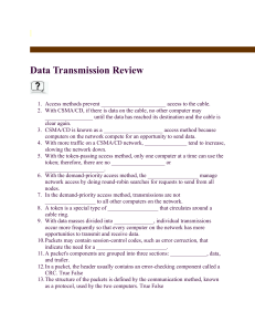 Data Transmission Review