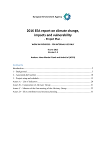 Annex D – EEA contributors and resource planning