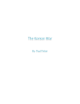 The Korean War - Paul Fisher ePortfolio