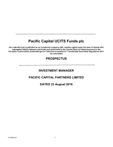 Prospectus - Pacific Asset Management