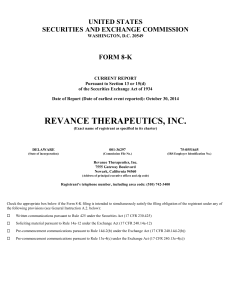 Revance Therapeutics, Inc.