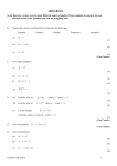 algebra review - Durrington High School