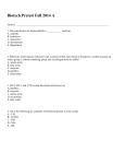 Biotech Pretest Fall 2014 A - Environmental