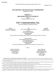 LSC Communications, Inc.