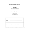 A-level Paper 3 Practice Paper 3 - A