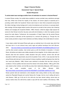 Performance Standards for Stage 2 Classical Studies