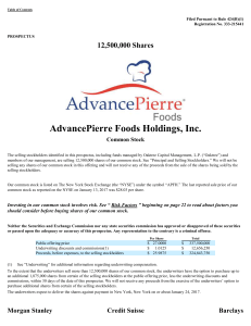 AdvancePierre Foods Holdings, Inc. (Form: 424B1
