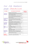 Our Job Seekers page Checklist - Disability Employment Australia