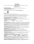 REACTIVE RED Safety Data Sheet Emergency Telephone Number