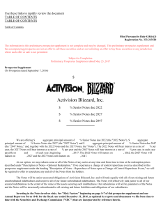 Activision Blizzard, Inc. (Form: 424B3, Received: 05/23/2017 08:48:27)