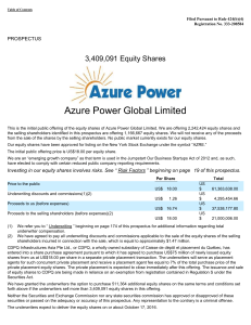 Azure Power Global Ltd (Form: 424B4, Received: 10/13