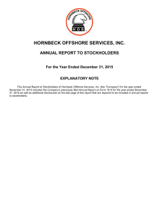 Hornbeck Offshore Services, Inc. - corporate