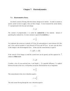 Chapter 7. Electrodynamics 7.1. Electromotive Force