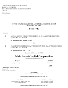 Main Street Capital CORP (Form: 10-K, Received: 02