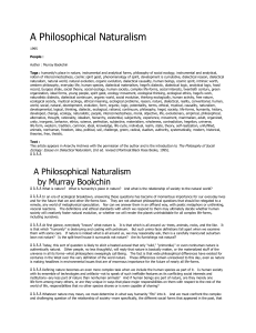 A Philosophical Naturalism 1995 Tags : humanity`s place in nature