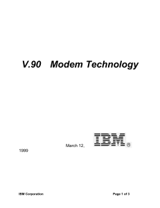 V.90 Modem Technology