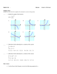 Math 1314 - Test 4 - Review