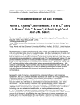 Phytoremediation of soil metals