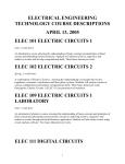 ELEC 101 ELECTRIC CIRCUITS 1