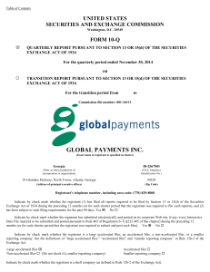 GLOBAL PAYMENTS INC