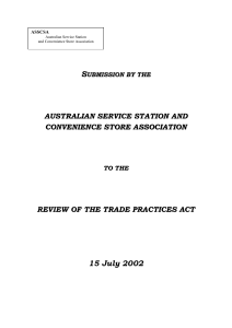 8. Fair Trading Coalition - Trade Practices Act Review