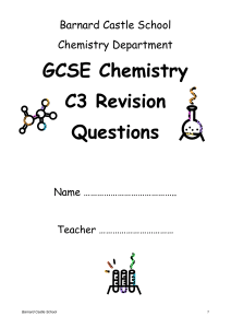 C3 Revision Question Booklet