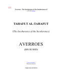 Averroes - The Incoherence of the Incoherence